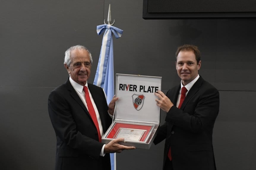 Jorge Brito, presidente de River, aseguró que en noviembre se conocerá si Gallardo sigue o no en Millonario. / Gentileza.