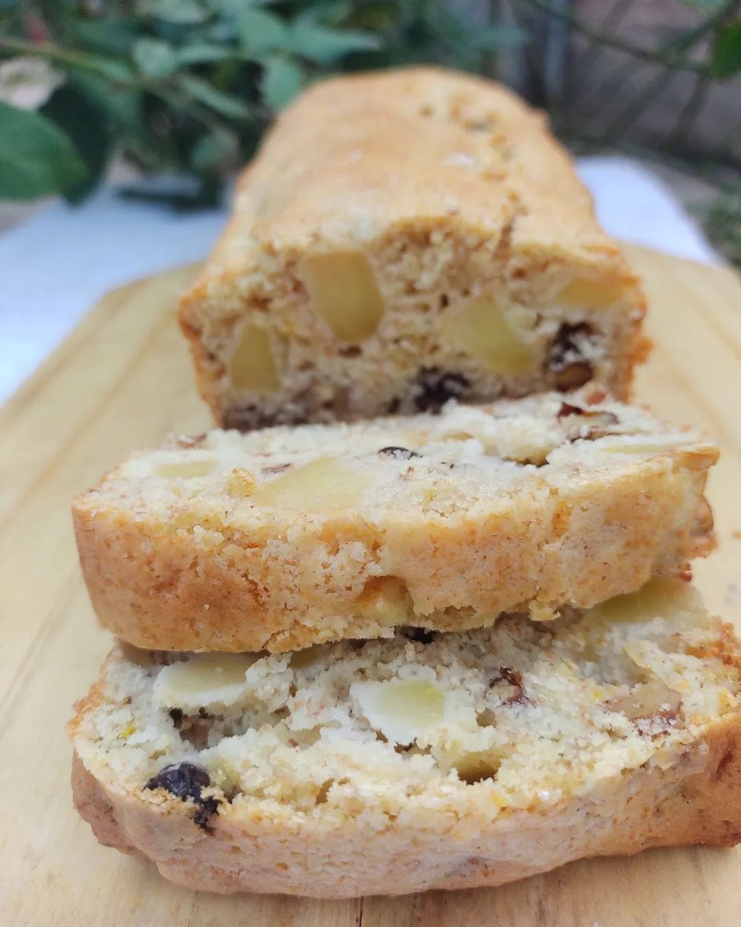 Budín de manzana y nuez sin TACC. Foto: comidascaserasysaludables.