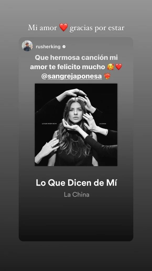 La historia que Rusherking le dedicó a la China Suárez y que ella le contestó.