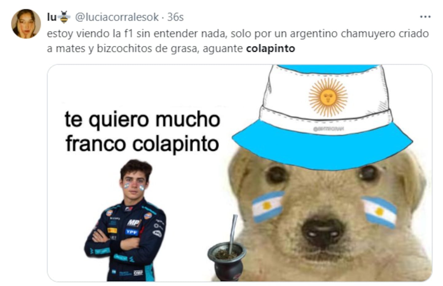 Los mejores memes de Franco Colapinto.