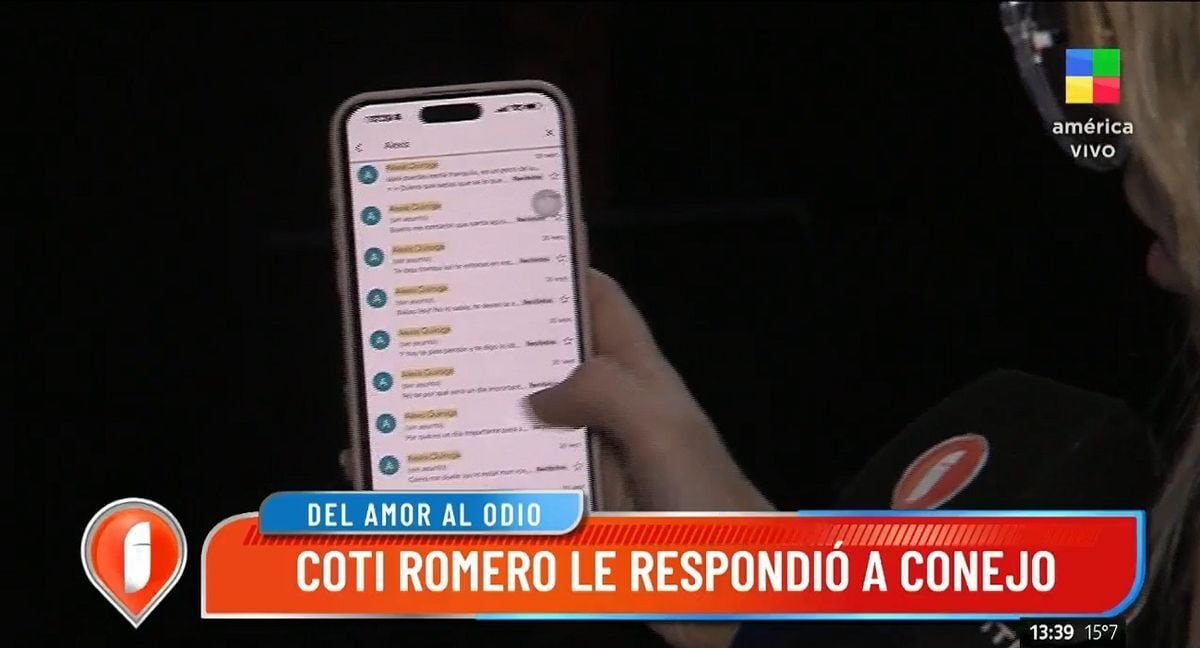 Sigue la batalla de mails entre Coti Romero y el Cone.