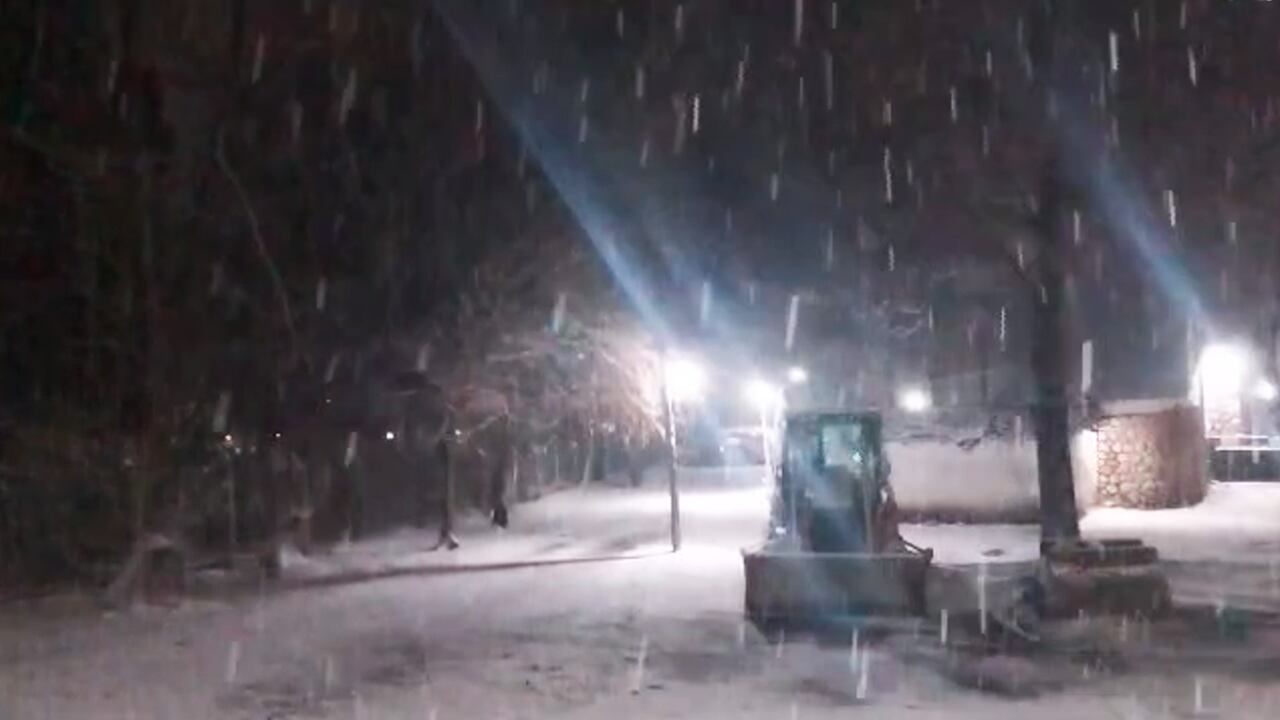 El Manzano Histórico con nieve. Captura: X / @VALLEOVA