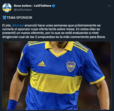 Boca Juniors en busca de sponsor para su camiseta