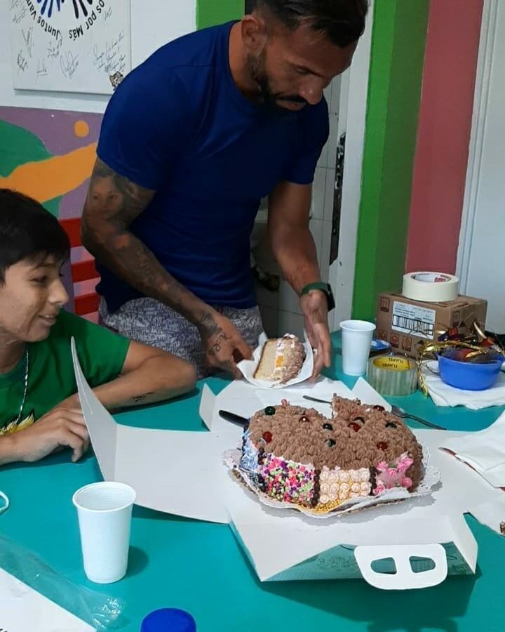 Joaquín Nahuel junto a Carlos Tévez. (Foto: Instagram)