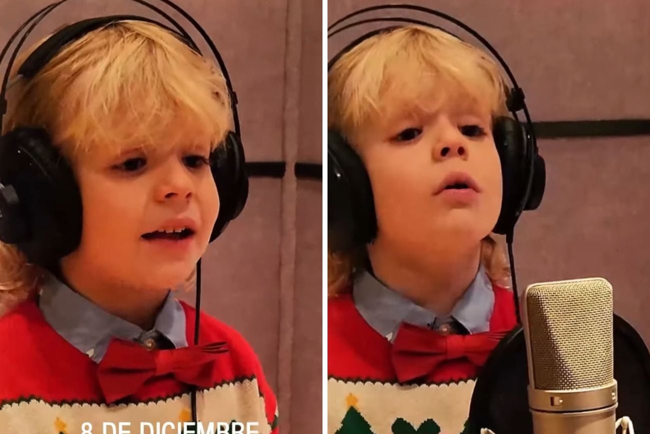 Dionisio, el hijo de Flavio Mendoza, enterneció con su versión del clásico de Mariah Carey.