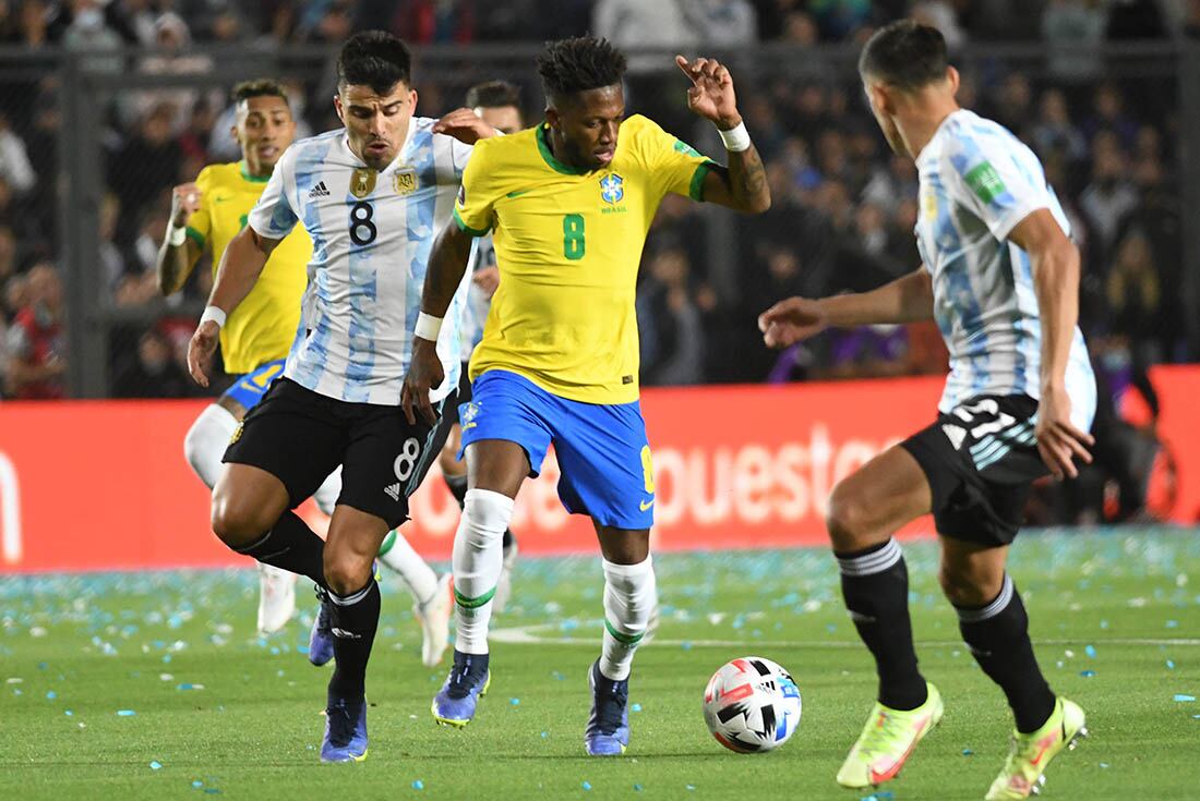 Eliminatorias Qatar 2022. La selección argentina se enfrentó a Brasil en el estadio Bicentenario de San Juan en una nueva fecha de las eliminatorias para el mundial del 2022.