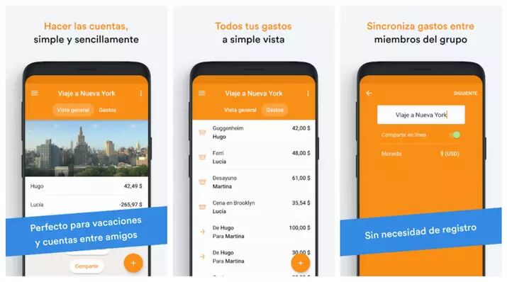 Aplicaciones para dividir gastos