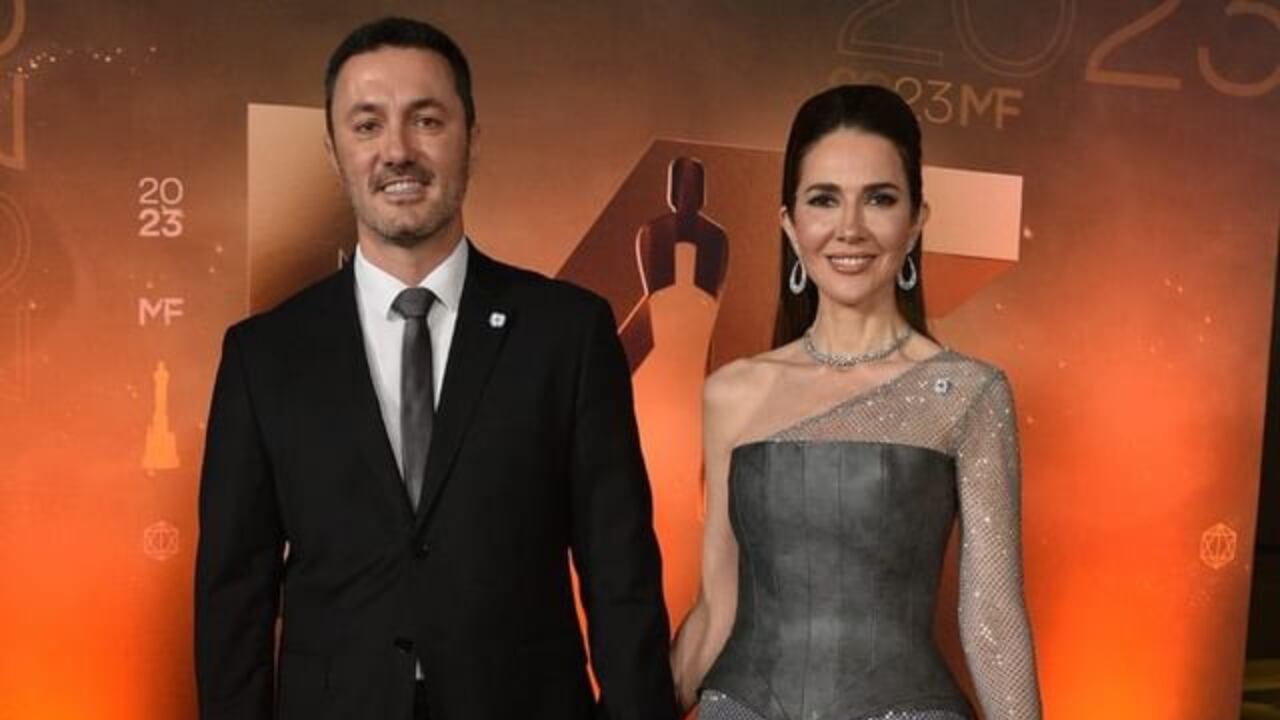 La periodista y el candidato a vicepresidente en la gala de los Martín Fierro