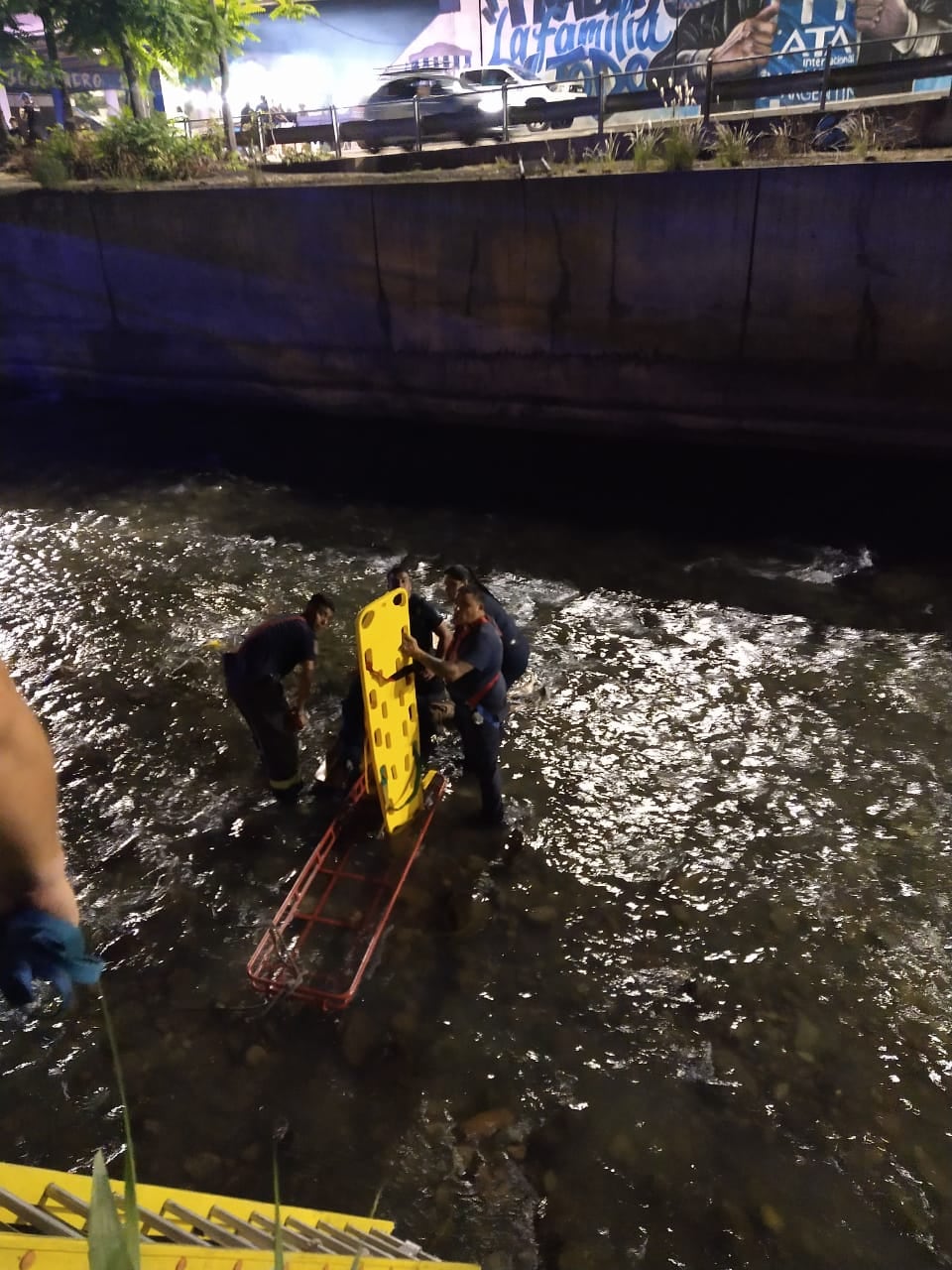 Un adolescente murió ahogado en el canal Cacique Guaymallén. Foto: Prensa Seguridad