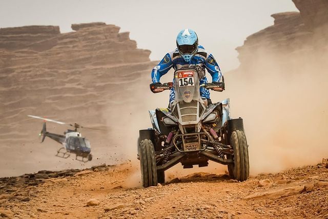 Manuel Andújar terminó en la posición de escolta en la 11° etapa del Dakar 2021 para los quads, sigue primero en la general, y acaricia la victoria.