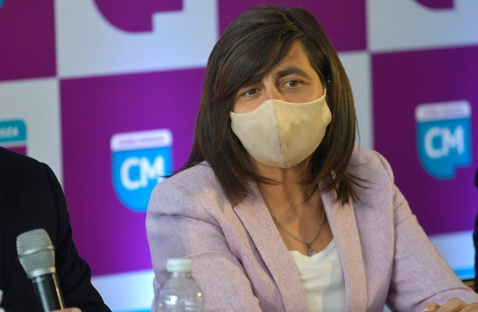 Mariana Juri, precandidata a senadora nacional en el acto del frente Cambia Mendoza en el club Andes Talleres. Foto: Orlando Pelichotti