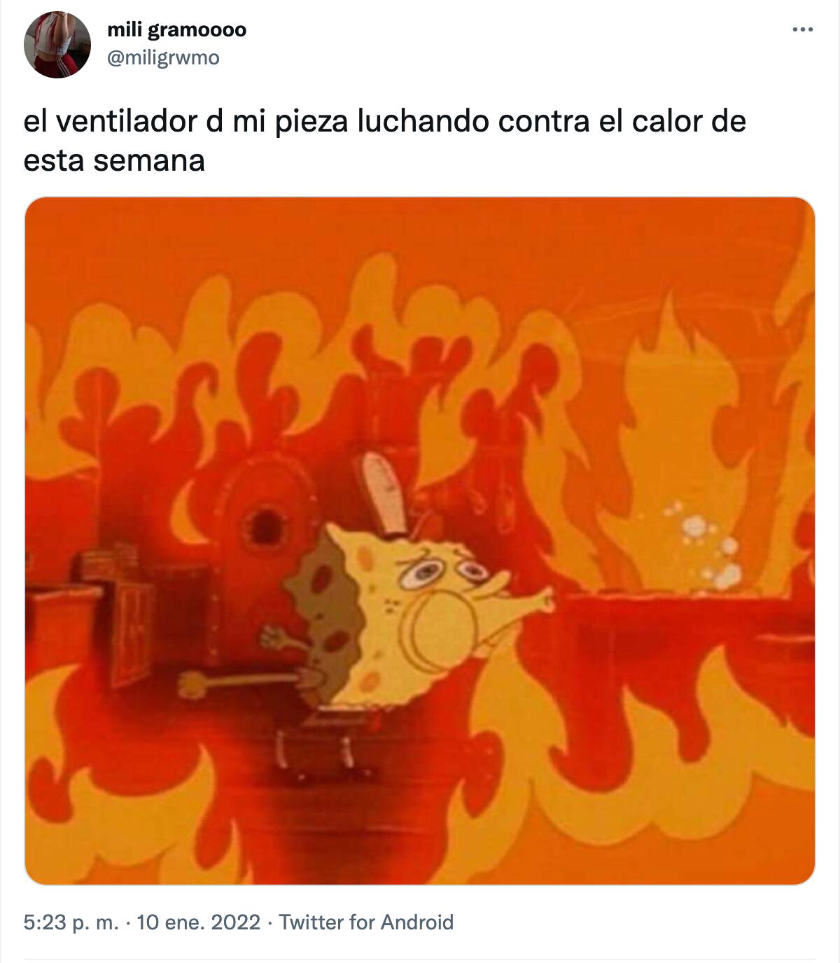 La ola de calor que afecta a todo el país generó varios memes y bromas en las redes sociales.