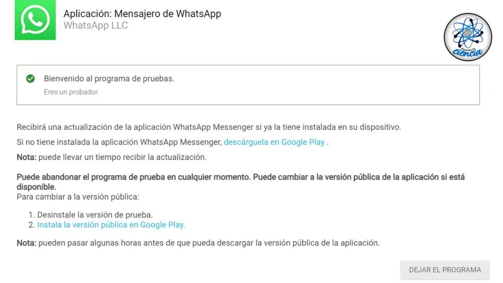 Esto debés hacer para adelantarte a las actualizaciones de WhatsApp. (Web).