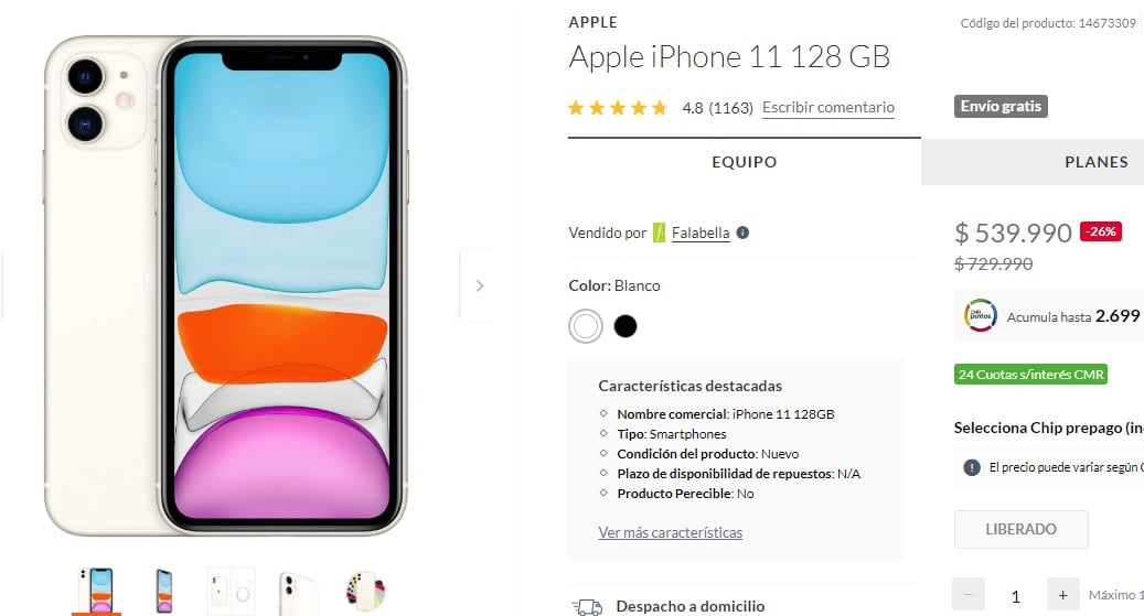 iPhone 11 (Falabella)