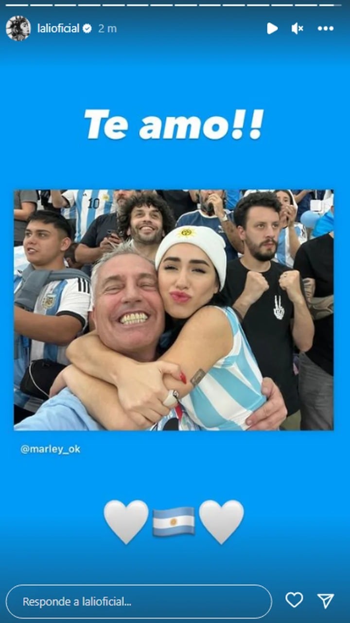 Los famosos alentaron a la Selección Argentina.