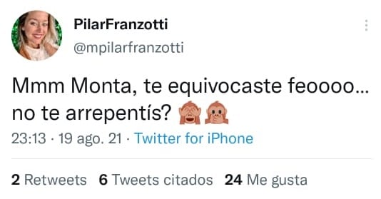 El tuit de Pilar Franzotti contra el jurado Ricardo Montaner (La Voz Argentina) - 