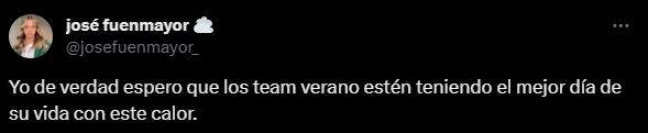 Los Team Invierno no tienen piedad con los amantes del calor. Foto: captura.