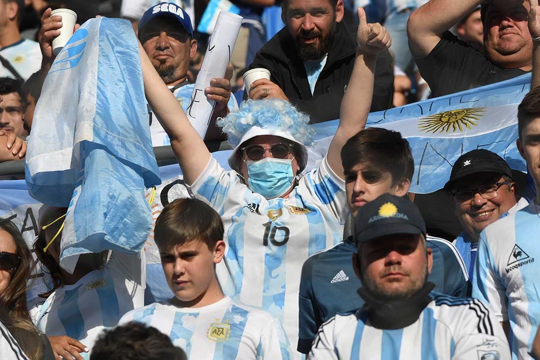 Eliminatorias Qatar 2022. La selección argentina se enfrentó a Brasil en el estadio Bicentenario de San Juan en una nueva fecha de las eliminatorias para el mundial del 2022. Foto: Marcelo Rolland