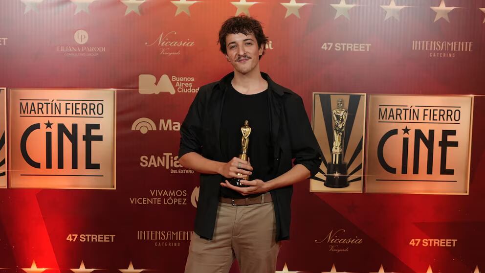 Toto Rovito, protagonista de "Blondi" recibió el premio a "Ópera prima". Foto: Infobae