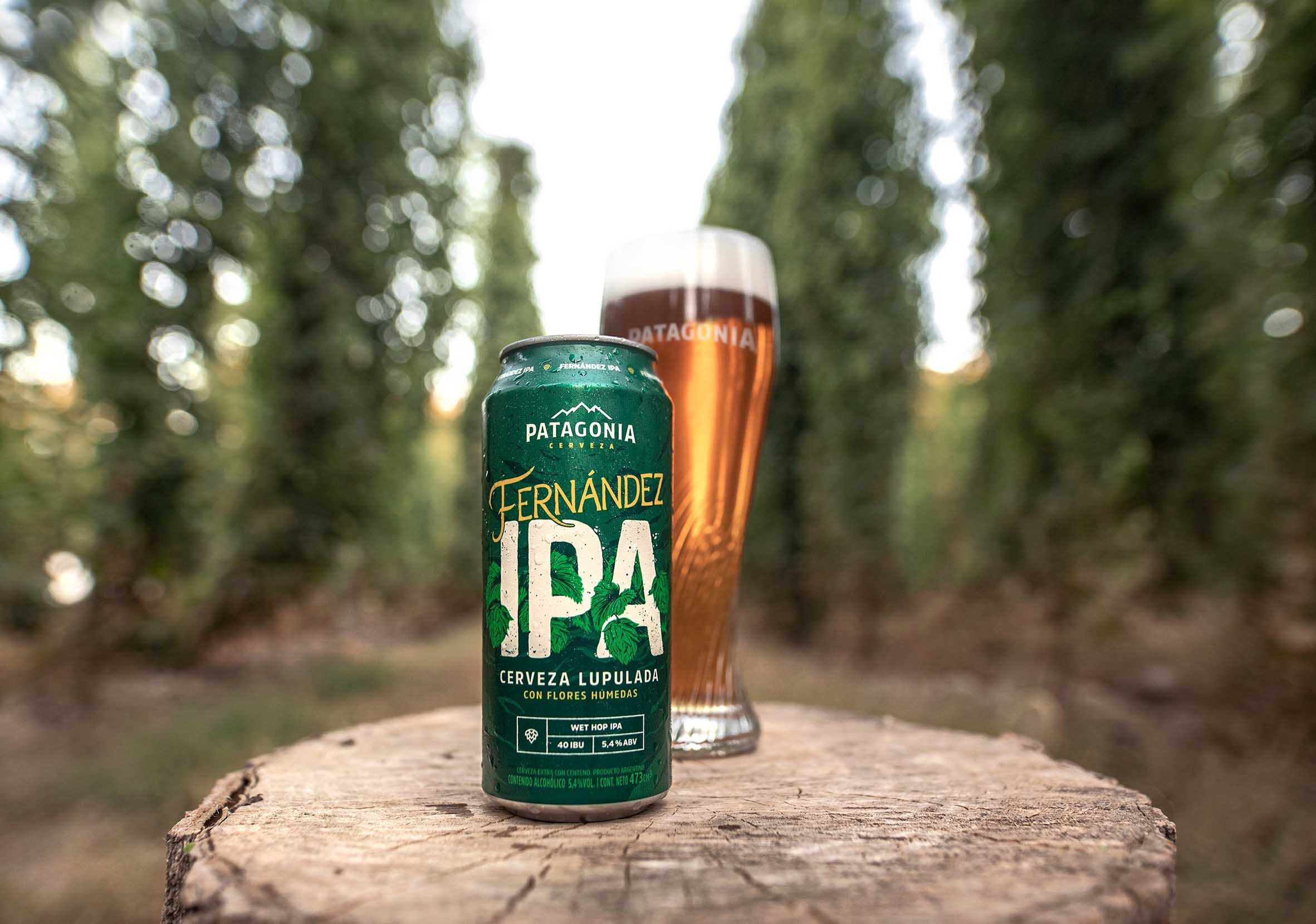  La Fernández IPA se consigue en los refugios y es una de las pocas Wet Hop del mundo que también se venden en lata.