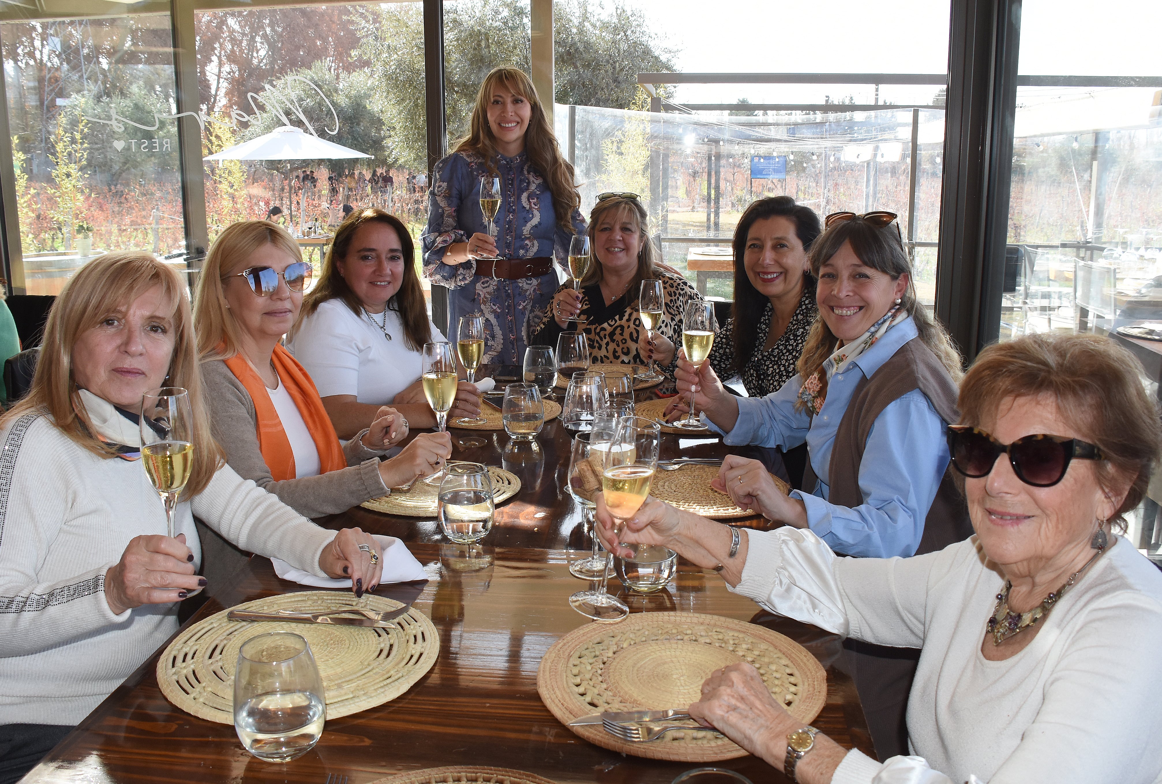 Silvana Fourcade, Claudia Farina, Alejandra Gil Posleman, Mónica Molina Roldán, Silvia Cervós, Carina Egea, Patricia Sánchez y Alicia Groisman.