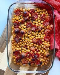 Garbanzos al horno, un snack saludable.