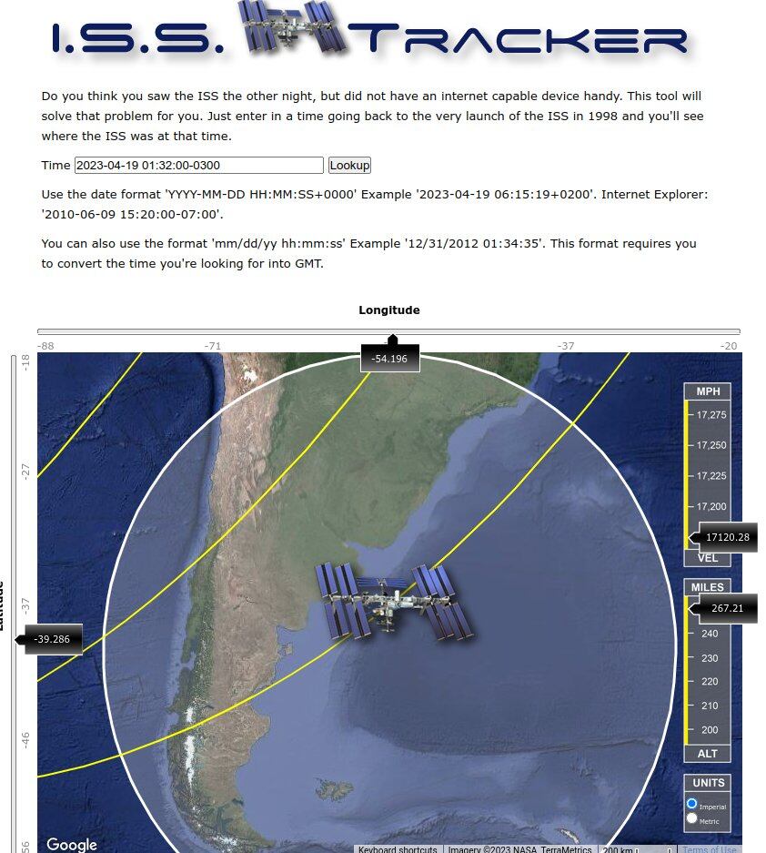 El pedido de un taxi que se filtró en las comunicaciones de la NASA coincidió con el paso de la EEI por Argentina.