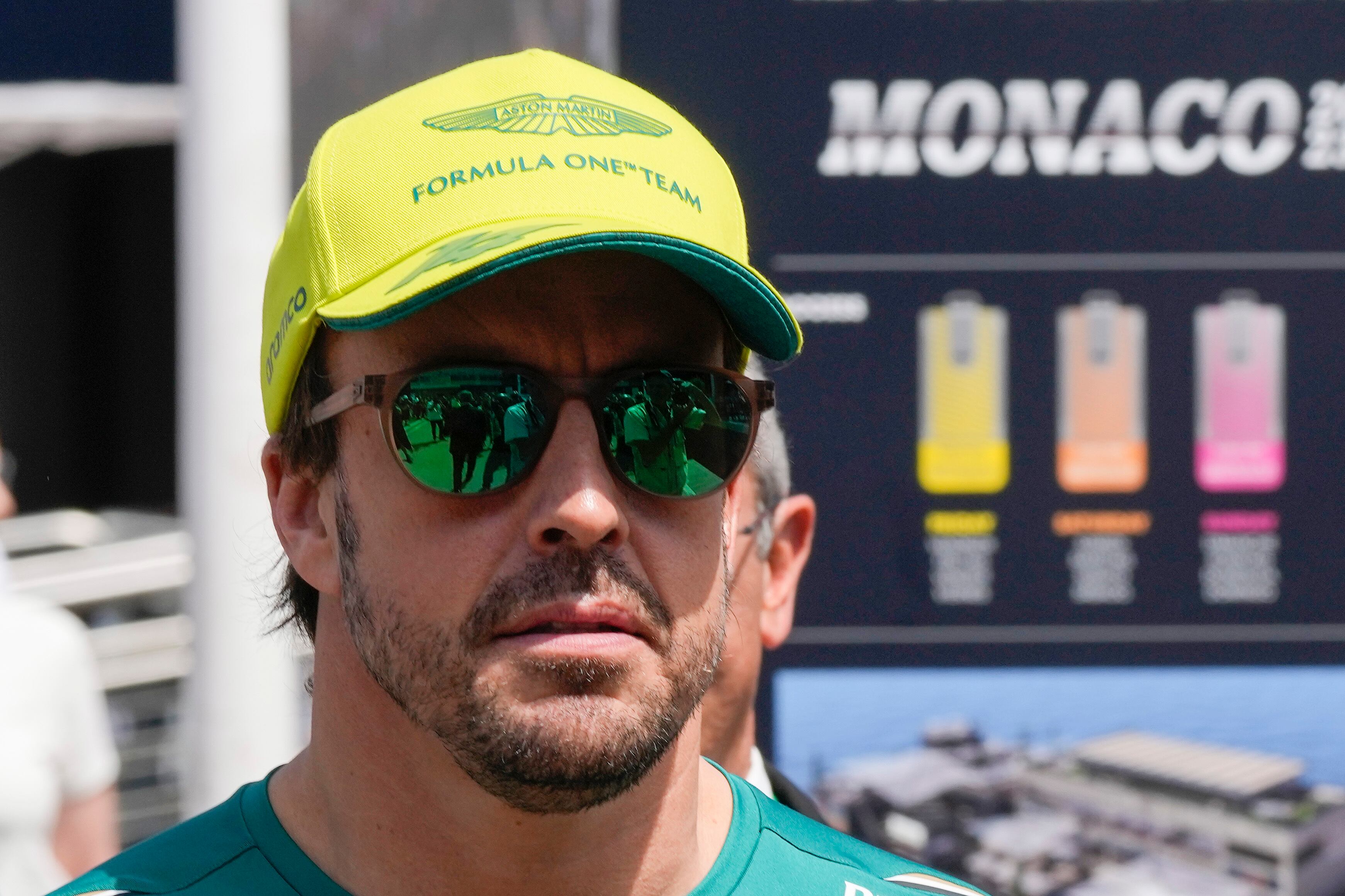 Fernando Alonso (Aston Martin) quiere volver a ganar en Barcelona 10 años después.  (AP Foto/Luca Bruno)