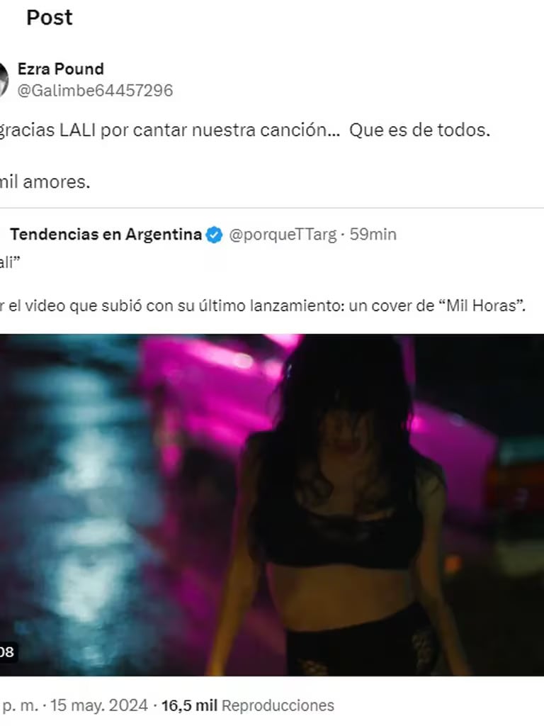 Qué opinó Calamaro sobre el cover de Lali