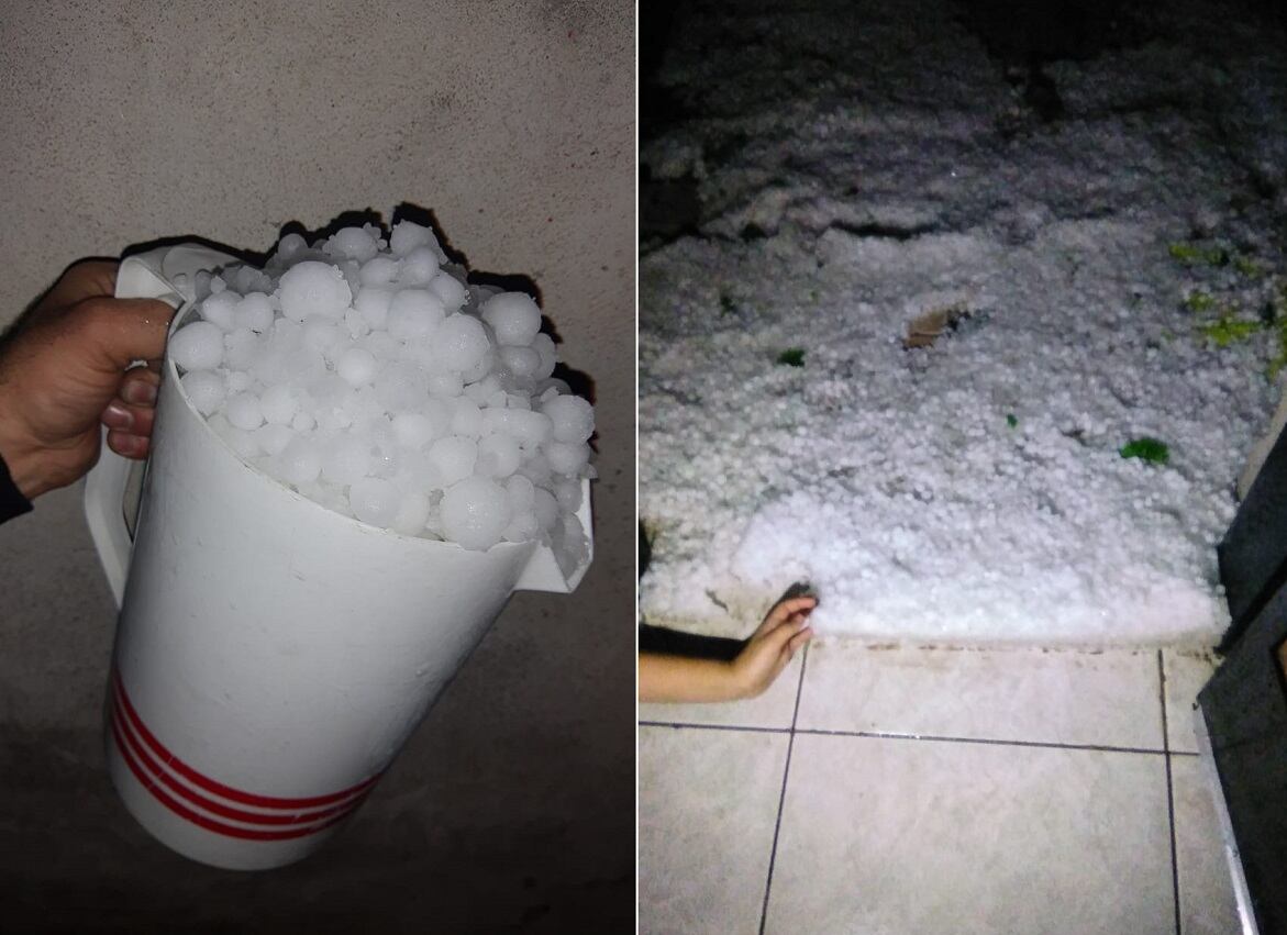 Granizo en el Este provincial  (Gentileza)