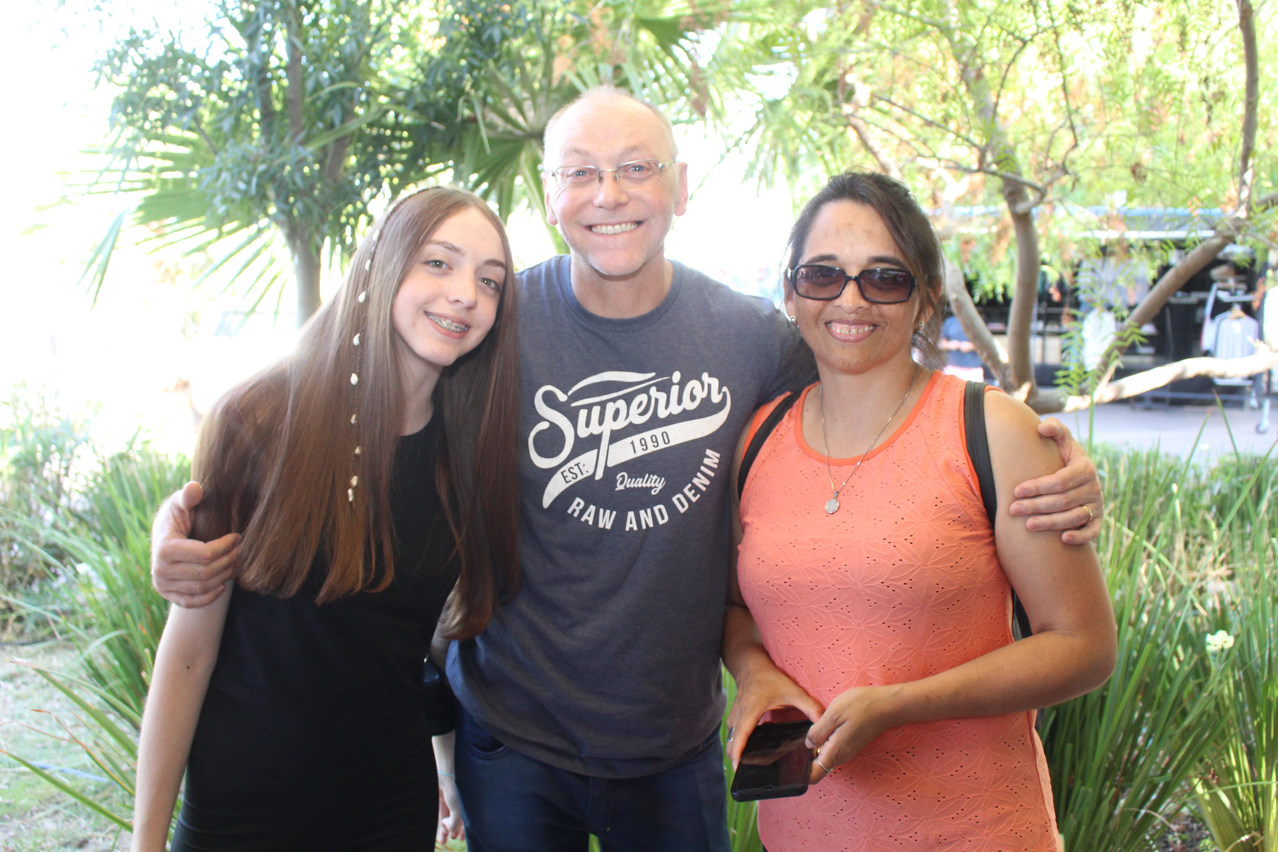 Juliana Acosta, Carlos Acosta y Silvana Sandoval.