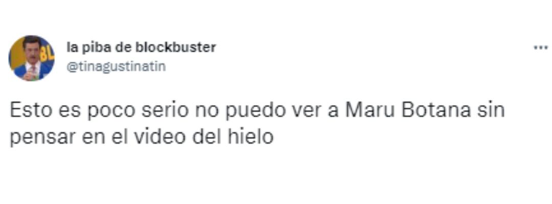 Los memes de Maru Botana y su video con el hielo