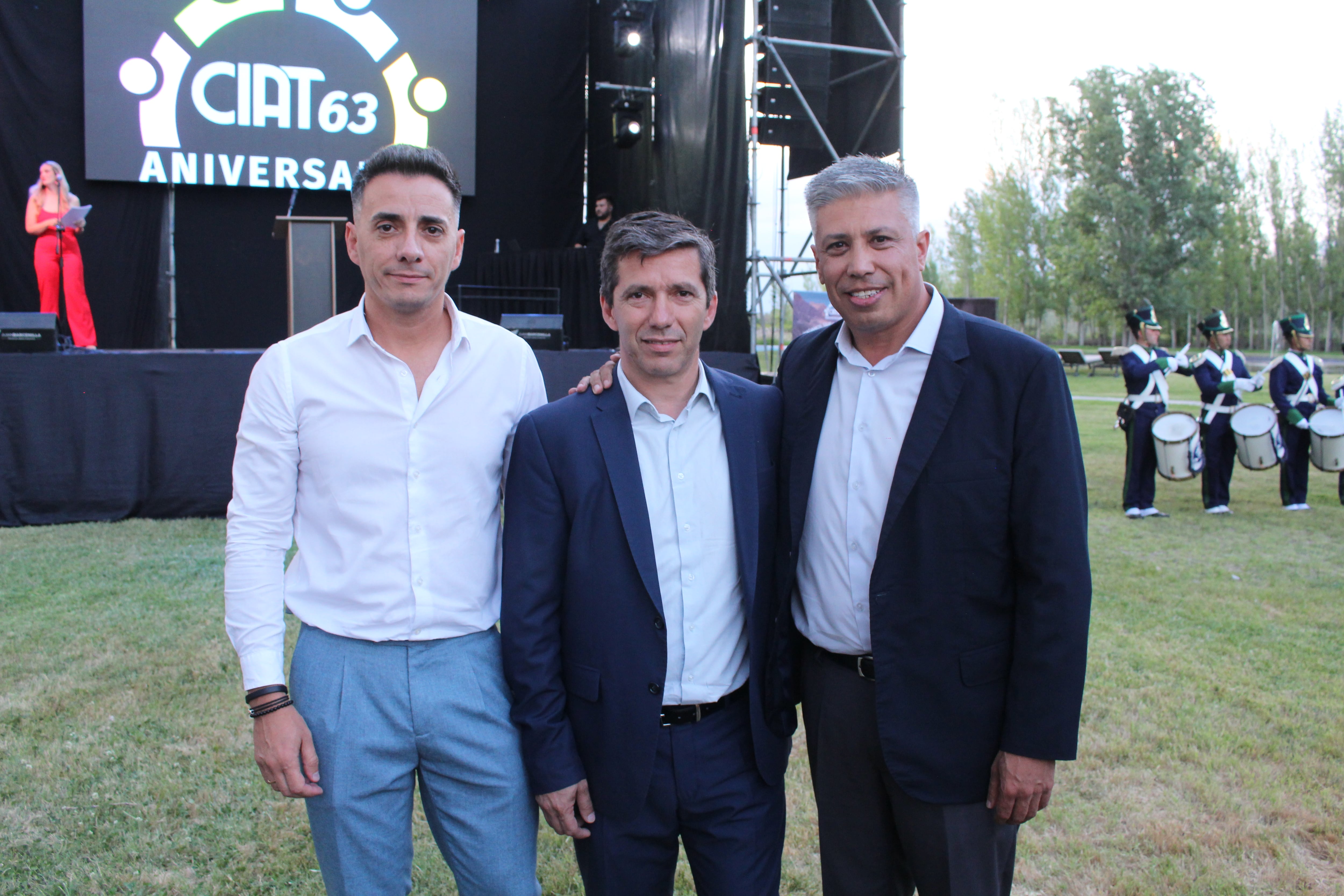 Marcos Calvente, Andres Lombardi y Gustavo Aguilera. Foto: Gentileza.