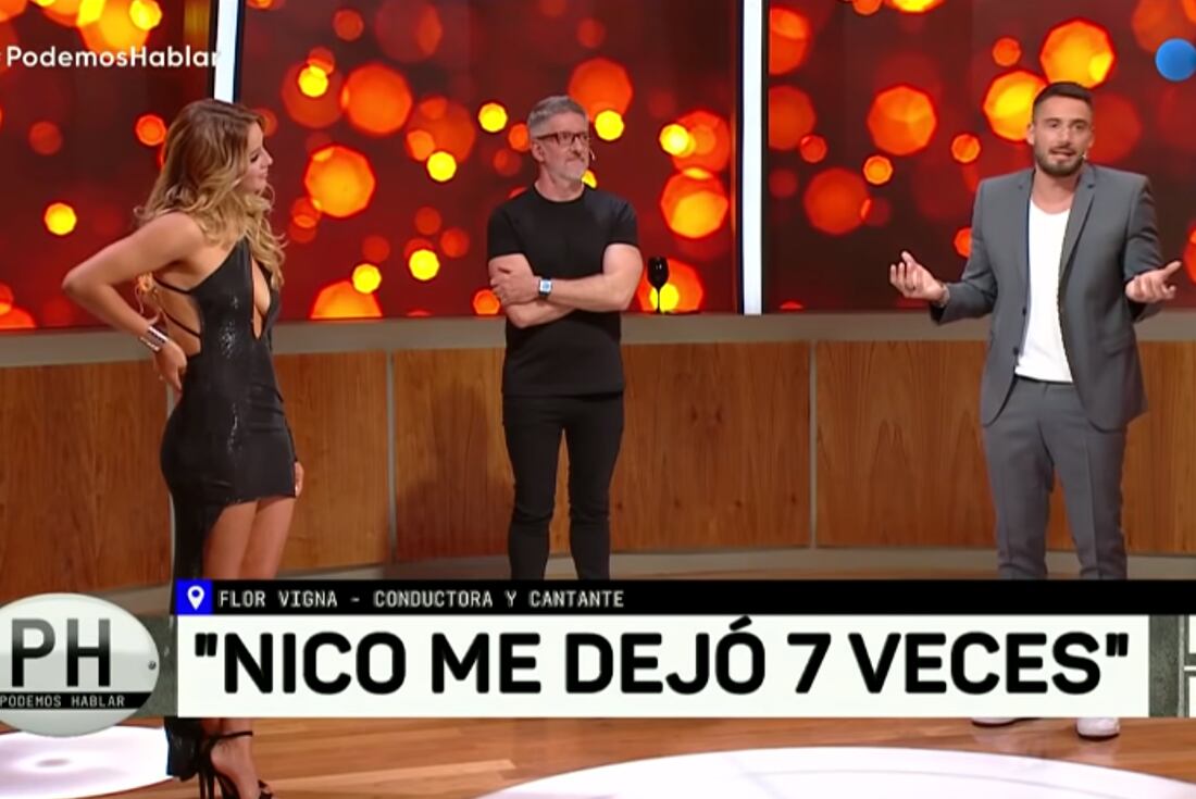 Flor Vigna y Nico Occhiato en "PH: Podemos Hablar". (Captura Youtube)