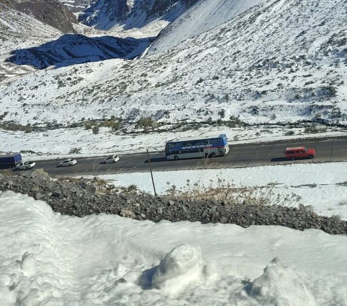 El frío se hizo sentir en Alta Montaña. Gentileza Gendarmería Nacional