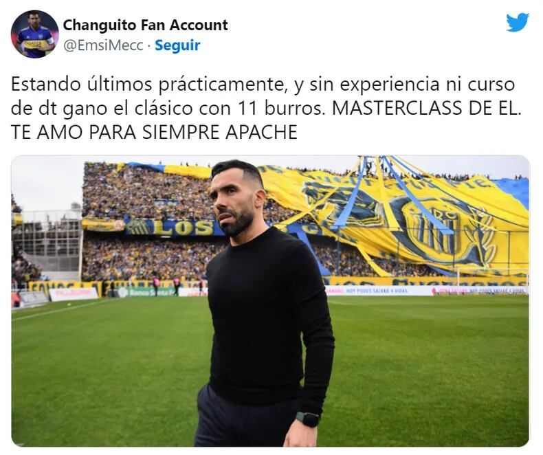 Tevez protagonista de Los mejores memes del triunfo de Rosario Central ante Newell's en el Clásico