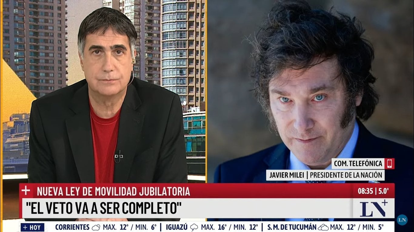 Javier Milei en LN+ (23/08/24)