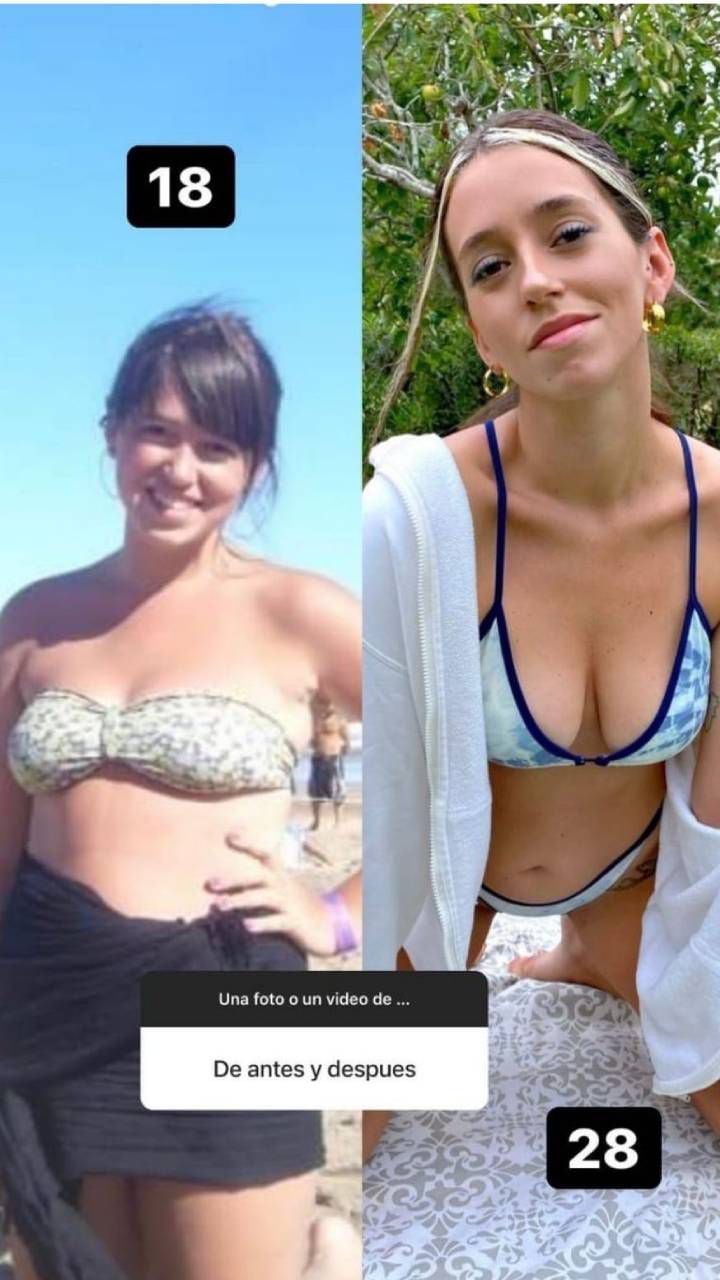 Leticia Siciliani reveló su gran transformación física con dos postales suyas