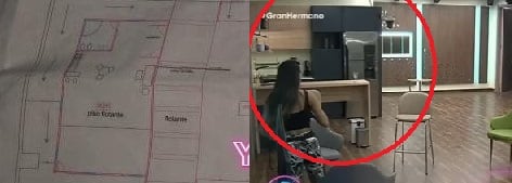 El plano de la casa de Gran Hermano