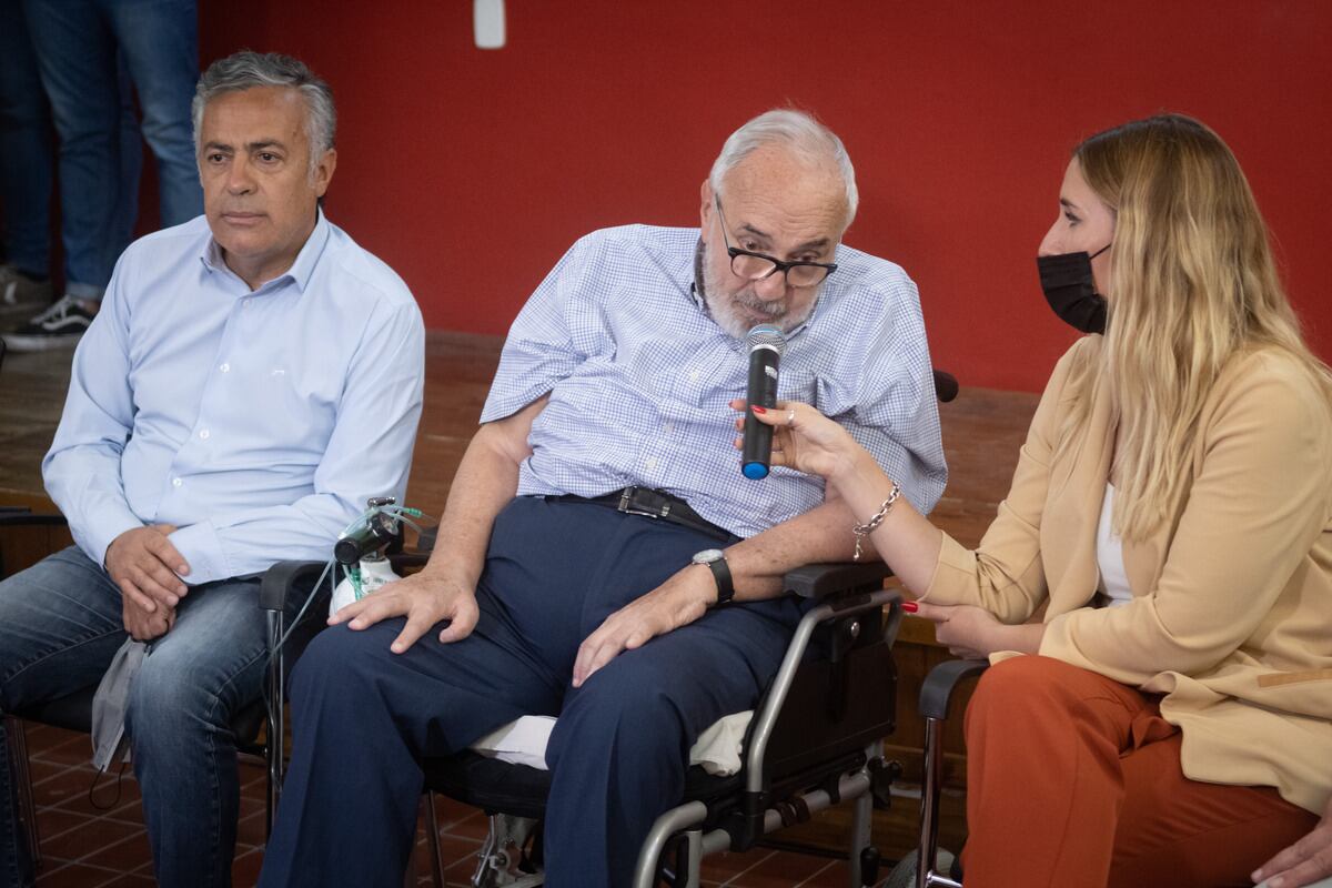 Alfredo Cornejo y Jimena Latorre llevaron el reclamo de Daniel Ostropolsky al Congreso con la presentación de un proyecto de ley de "buena muerte" (Ignacio Blanco / Los Andes)