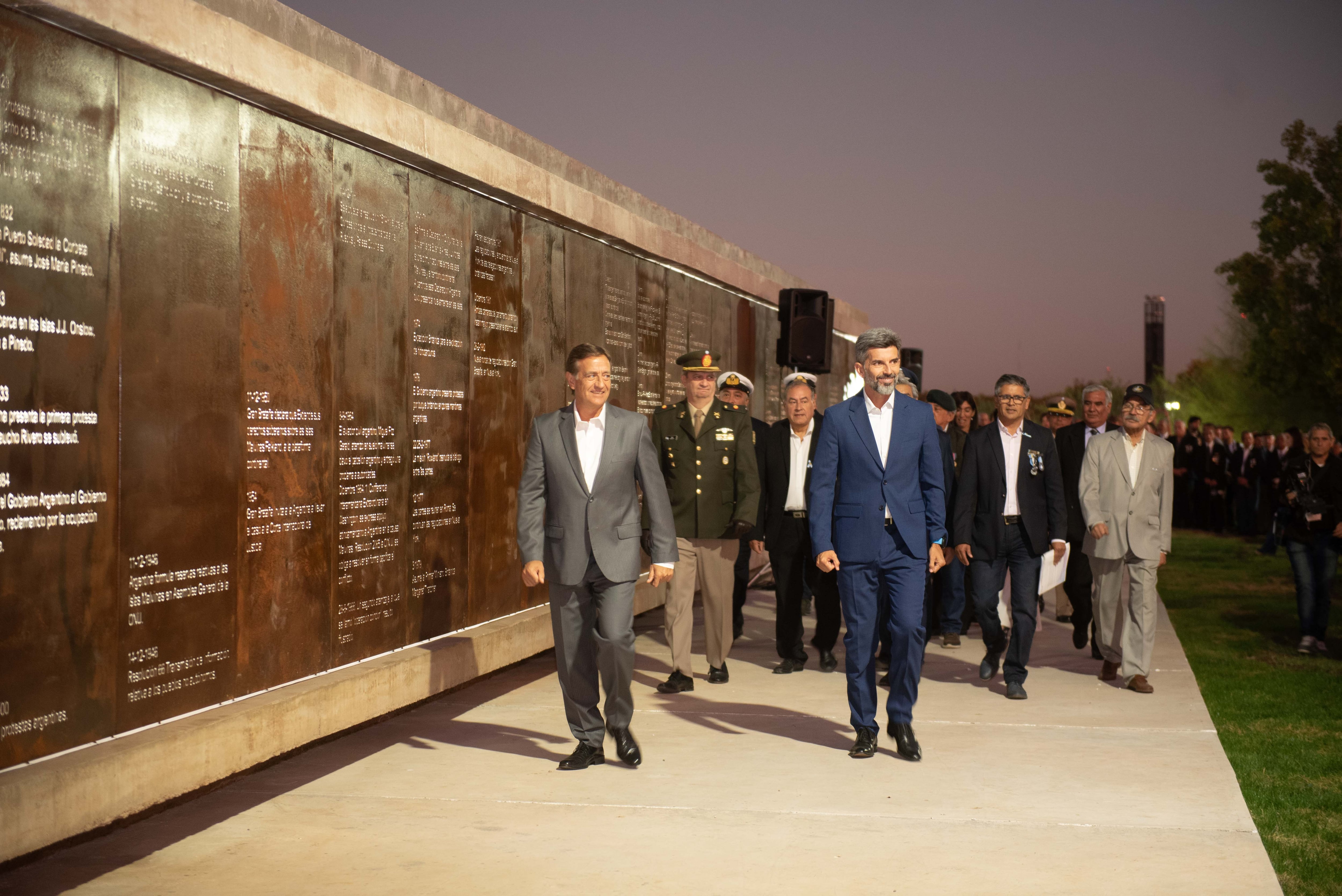 Memorial de Malvinas en el Parque Central. Prensa Gobierno