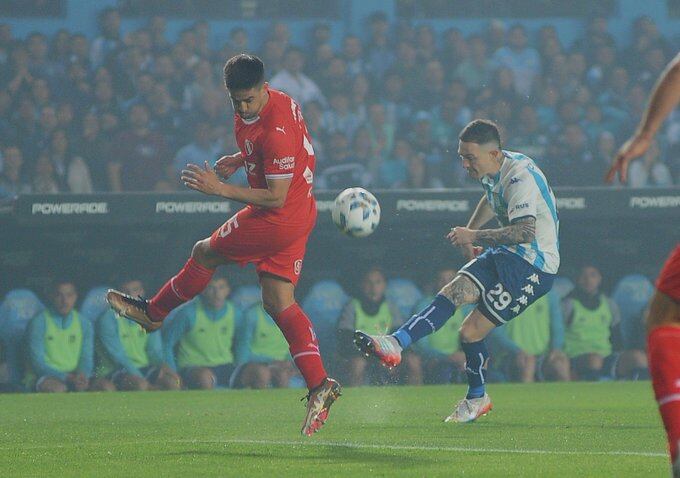 Racing e Independiente en el clásico de Avellaneda. (Prensa Racing).