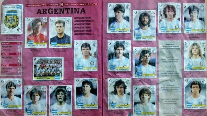 Álbum del Mundial del 90 / Gentileza: Diario con Vos