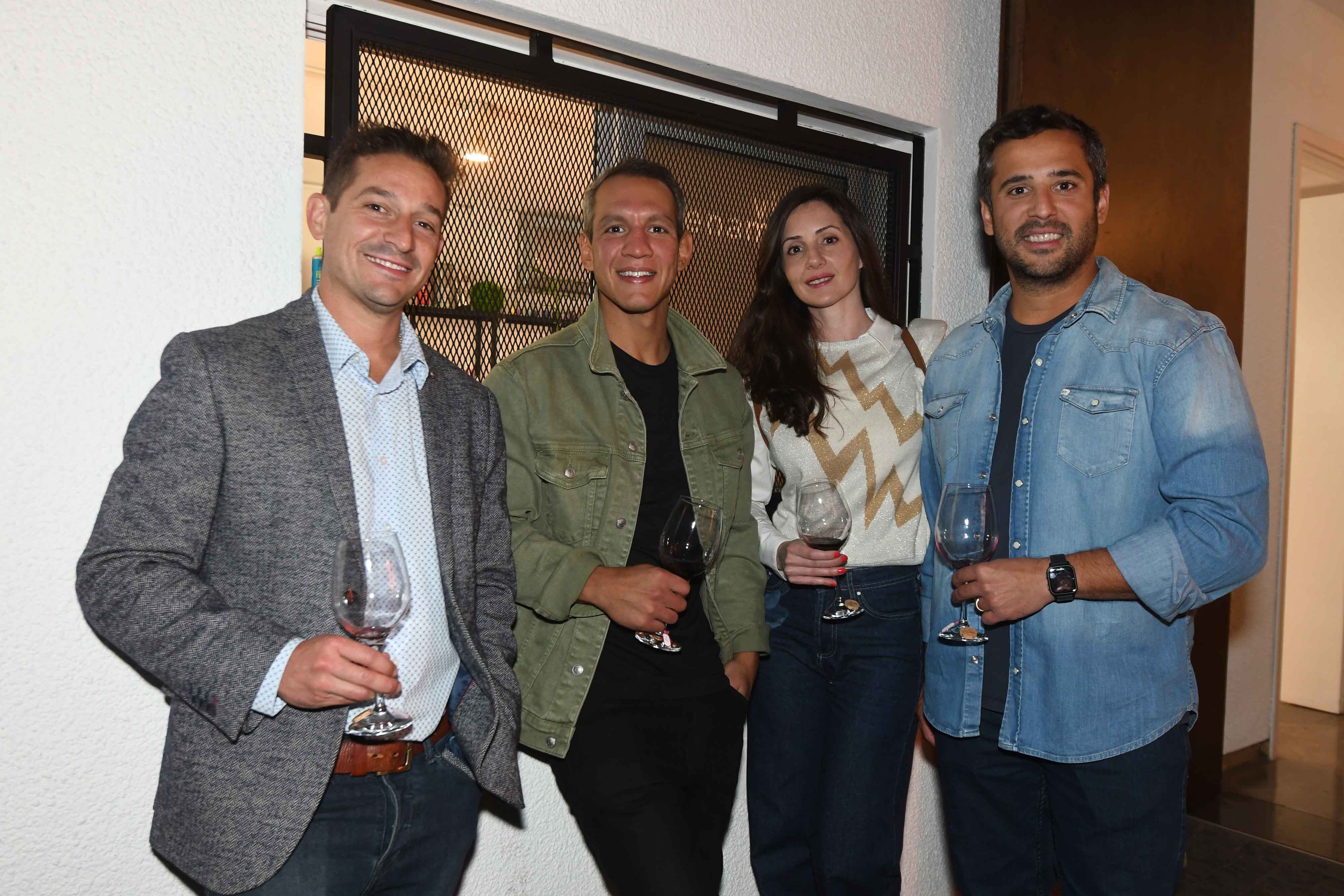 Valentín Soulages, Matías Colonnese, Gisella Rodríguez Peppi y Ezequiel Sanadria.