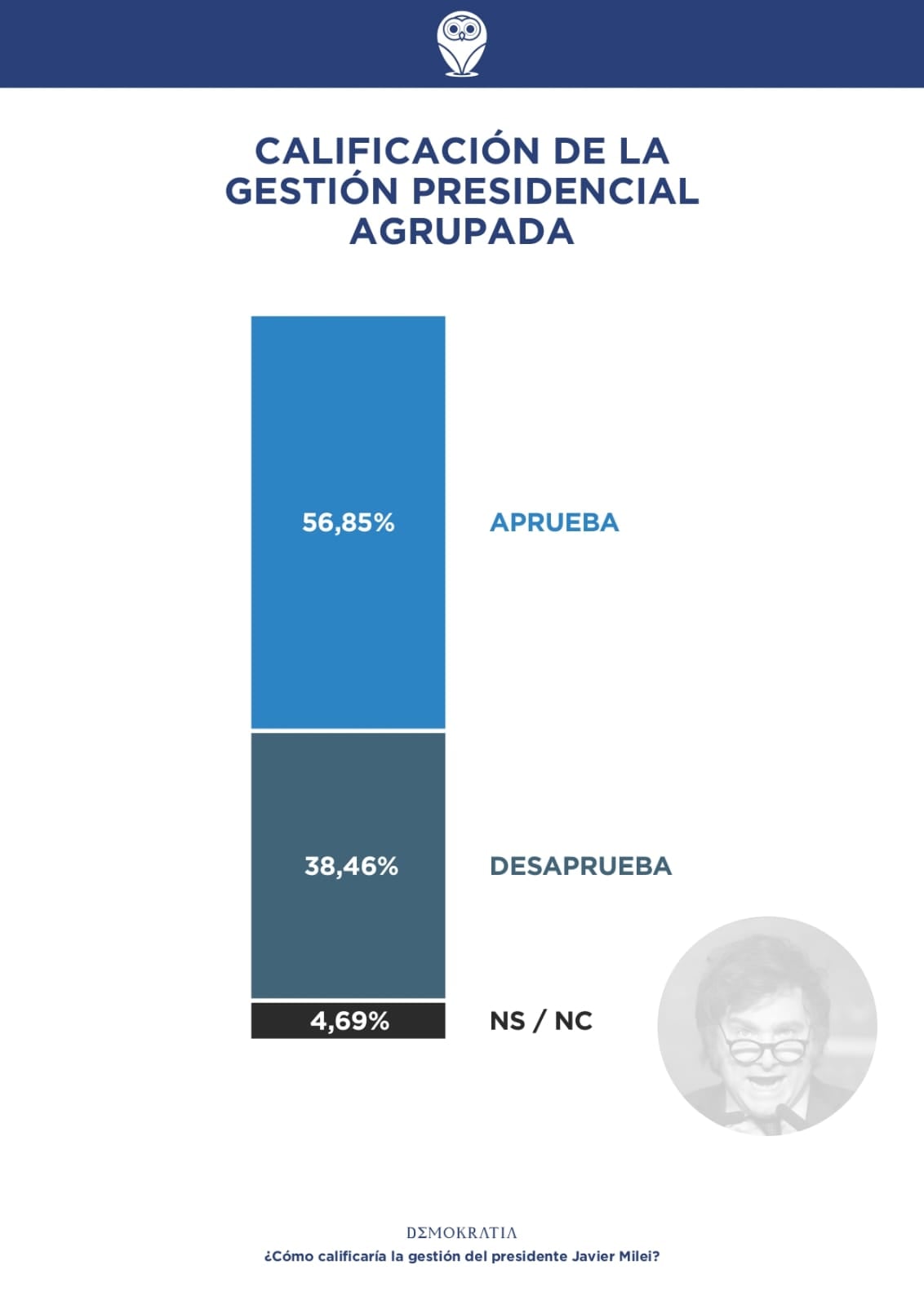 Encuesta de Demokratia sobre el primer año de gobierno de Javier Milei. Gentileza