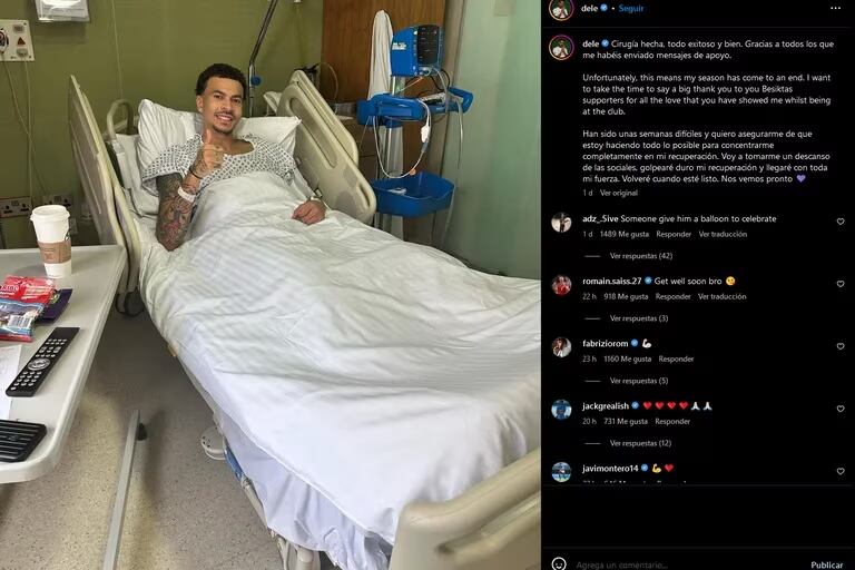 Dele Alli fue operado de la cadera hace unas semanas