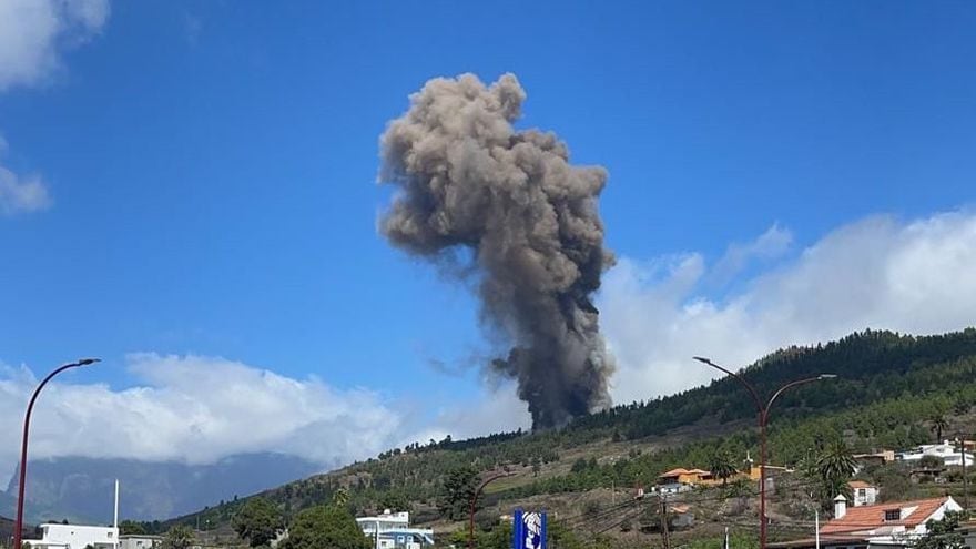 El nuevo volcán de La Palma, en España. (El Diario)