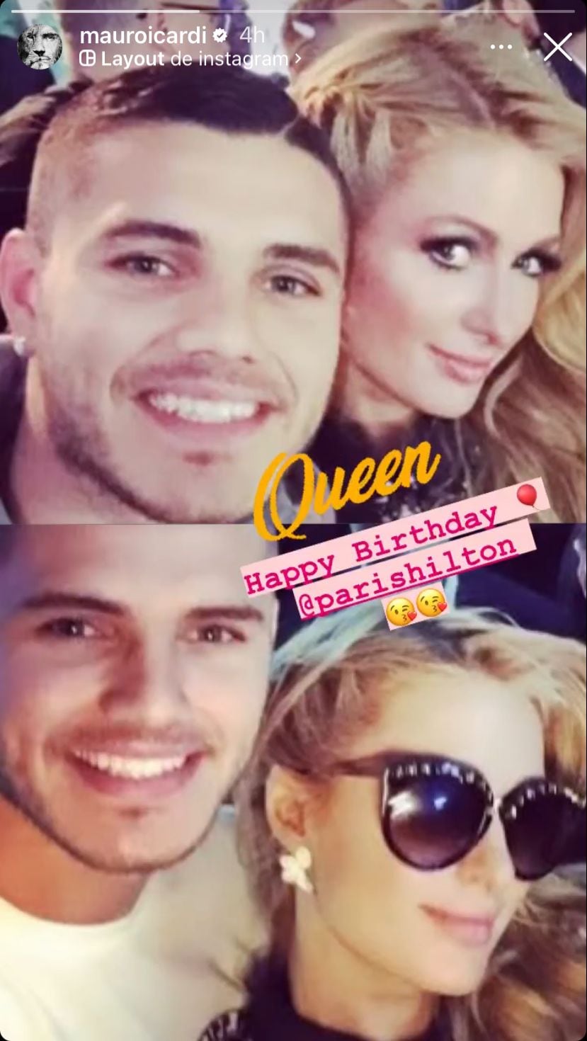 Mauro Icardi sorprendió con un amoroso posteo dedicado a Paris Hilton.