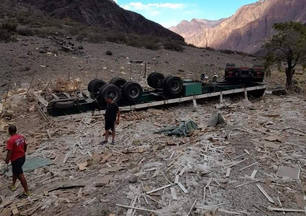 Accidente fatal sobre ruta 7 en Alta Montaña, bajando de Polveradas.