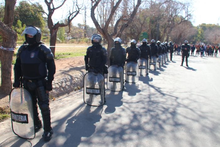 Controles de seguridad para el partido en el Malvinas Argentinas / Prensa Gobierno de Mendoza